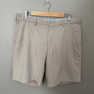 PETER MILLAR Salem Performance Short in Khaki Size 36 Casual comfort golf tan